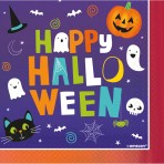 Happy Halloween Lunch Napkins - 33cms x 33cms - Pack of 16