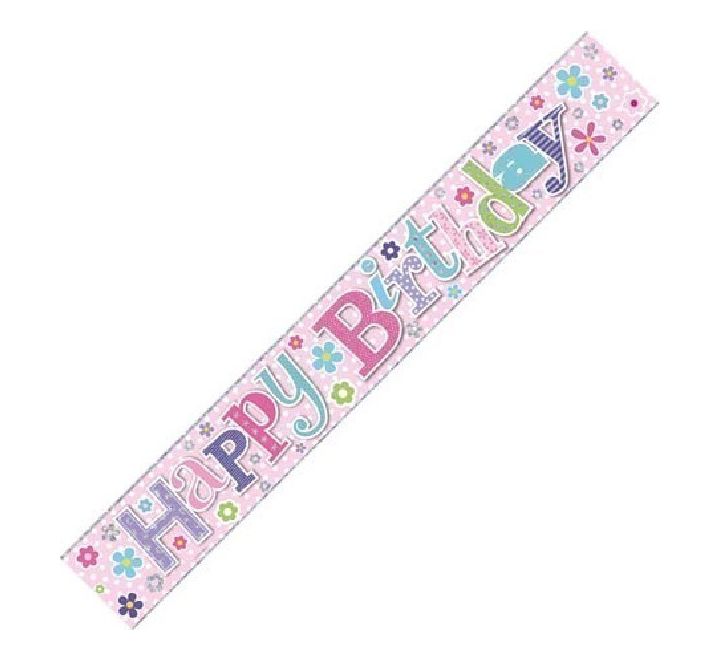 Happy Birthday Foil Banner