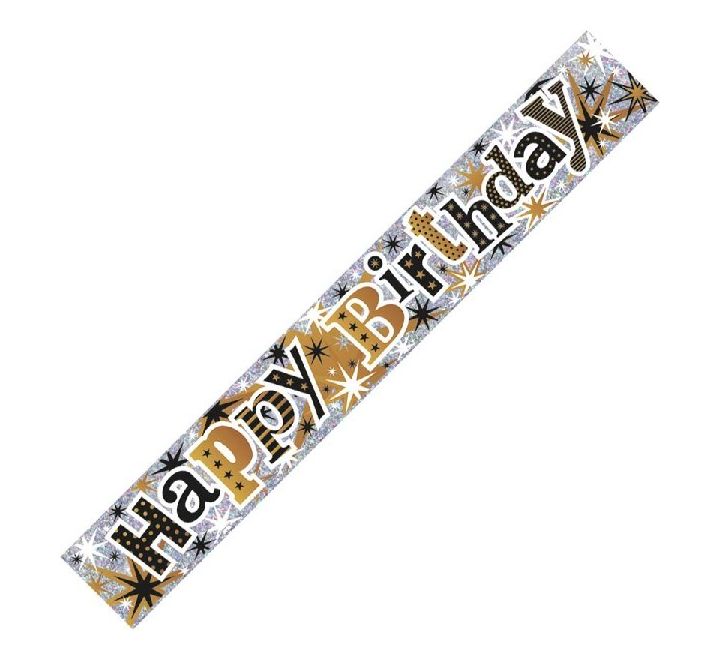 Happy Birthday Foil Banner