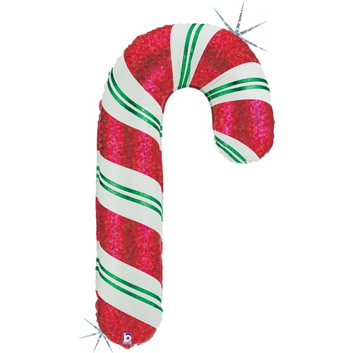 Christmas Candy Cane Balloon 41" Foil Supershape