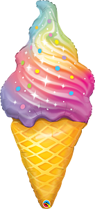 Ice Cream Foil Balloon 45in