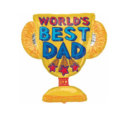 Best Dad Trophy Supershape Foil 27in