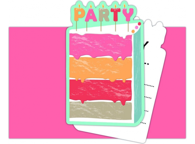 Party Invitations 6 Pk