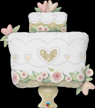 Balloon Foil Wedding Cake