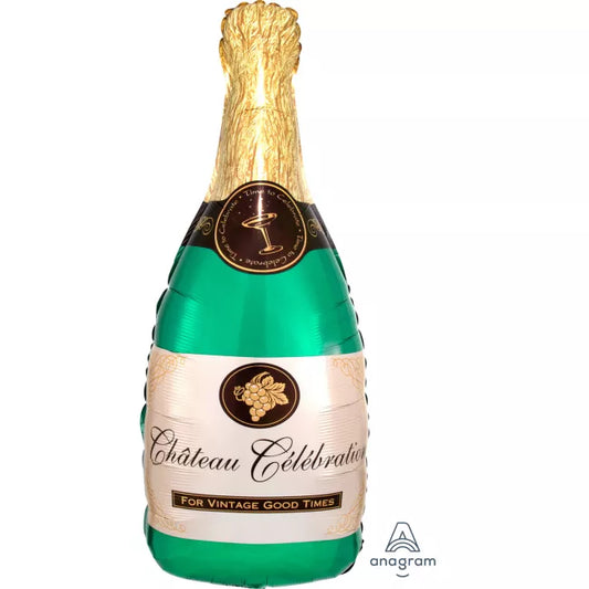 Bubbly Bottle Foil Balloon Supershape - 36in