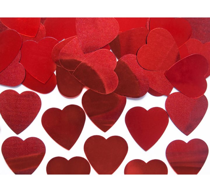 Red Heart Foil Confetti