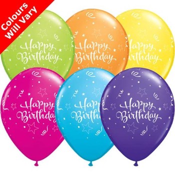 Happy Birthday Pk 6 Latex