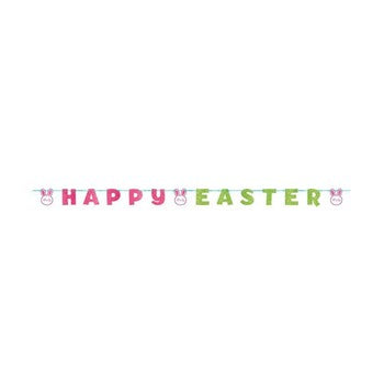 Banner - Happy Easter Glitter Letters - 3.6m (11.8ft)