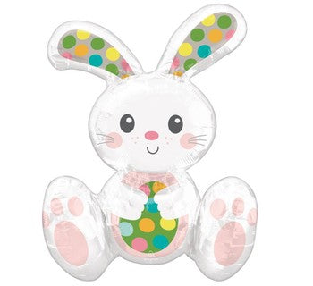 Air Filled sitting Bunny Foil 20"