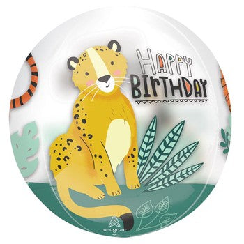 Let's Get Wild Orbz Balloon 15in