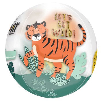 Let's Get Wild Orbz Balloon 15in