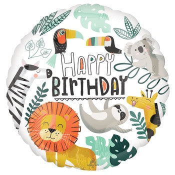 Get Wild Foil Balloon 18in