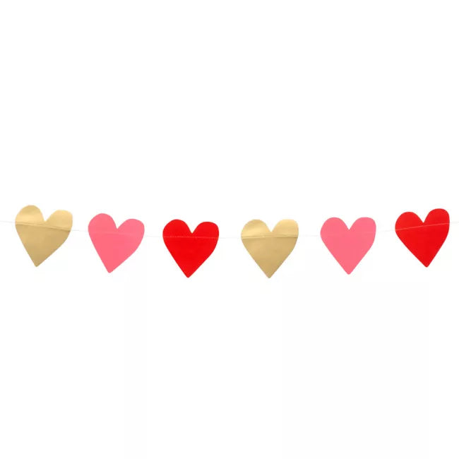 Garland Cardboard - Love Hearts - 13ft (4m)