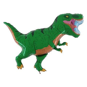 Balloon Foil Green T-Rex 36in