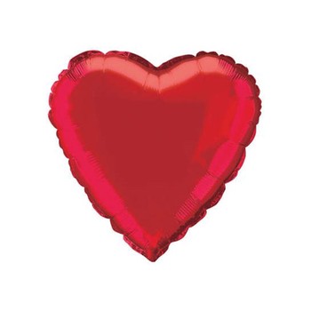 Balloon Foil Heart 18" Inflated