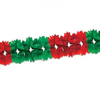 Paper Garland Red and Green 12 foot