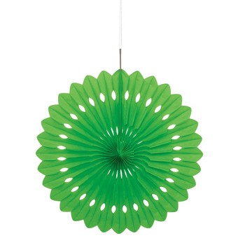 Tissue Paper Fan Solid Colour 16"