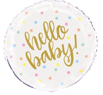 Hello Baby 18" Foil Balloon