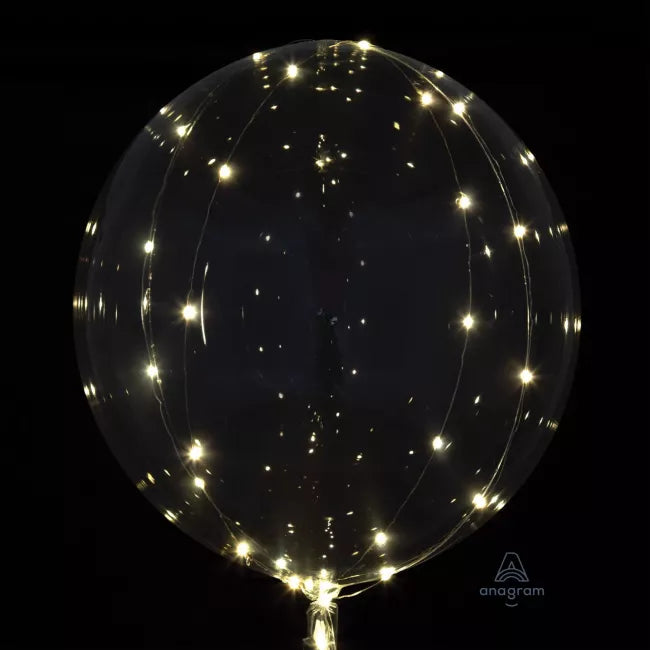 Crystal Clearz Jumbo Balloon & 50 White LED's