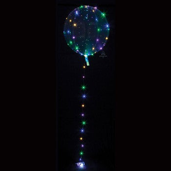 Crystal Clearz Jumbo Balloon & 50 Multicoloured LED's
