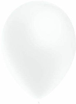 11" Decotex Fashion White Metallic Latex Pk 50