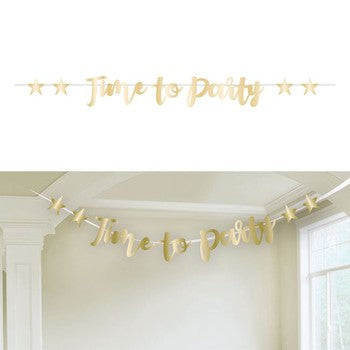 Banner - Time To Party Letters - 2.5m