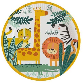 Paper Plates Get Wild 8 Pk 9" Dinner