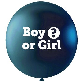 Gender Reveal 24 inch Black Balloon