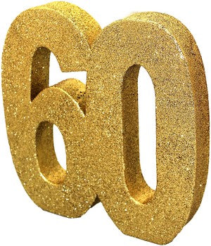 Dec Table Glitter Number