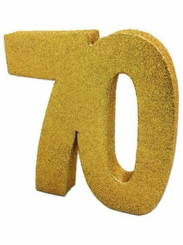 Dec Table Glitter Number