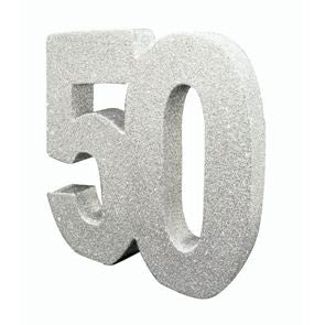 Dec Table Glitter Number