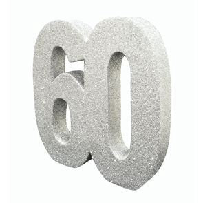 Dec Table Glitter Number