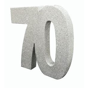 Dec Table Glitter Number