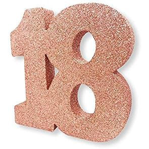 Dec Table Glitter Number