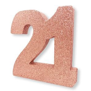 Dec Table Glitter Number