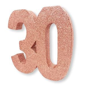 Dec Table Glitter Number