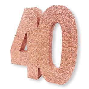 Dec Table Glitter Number