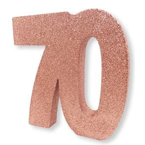 Dec Table Glitter Number