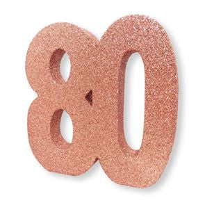 Dec Table Glitter Number