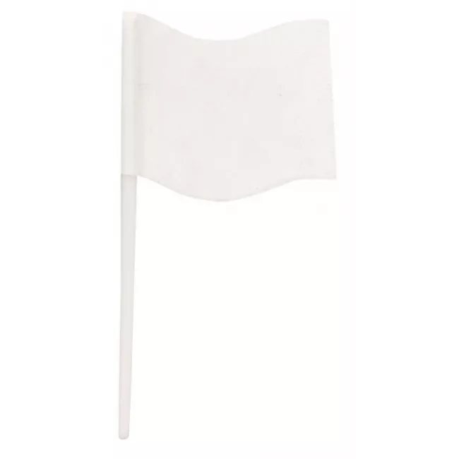 Food Flag Picks Pk 12 White
