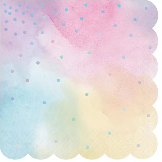 Napkin Paper Lunch Iridescent 16 Pk