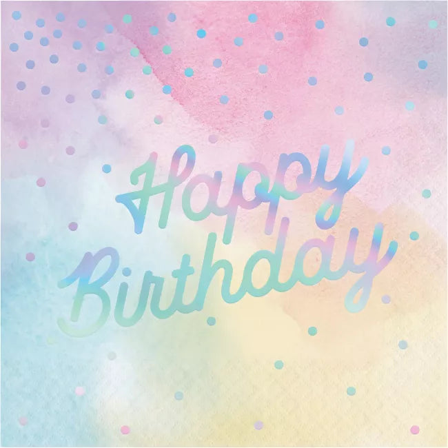 Napkin Paper Happy Birthday 16 Pk