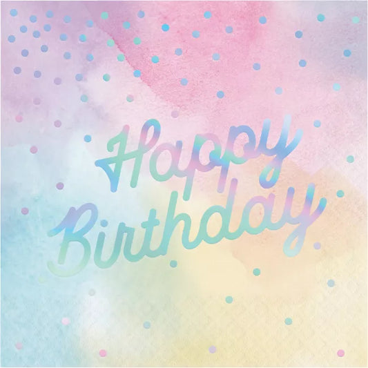 Napkin Paper Happy Birthday 16 Pk