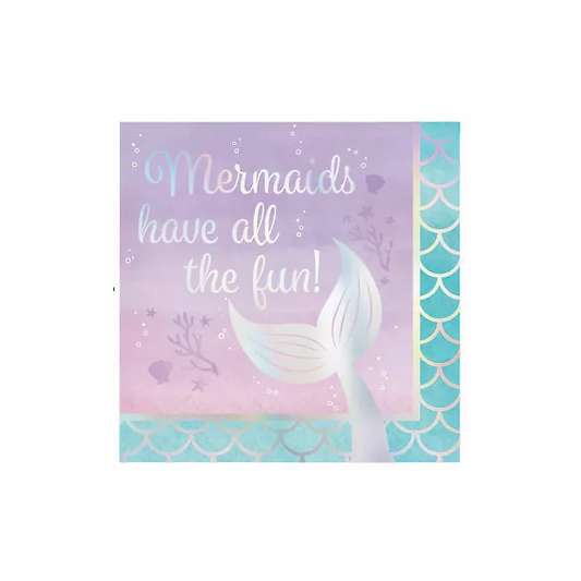 Napkins Mermaid Shine 16 Pk