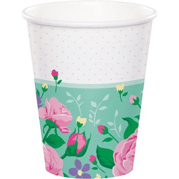 Cups Floral Fairy Sparkle - Pack 8