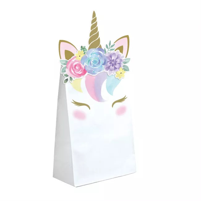 Party Bags Unicorn Pk8 11cm x 20cm