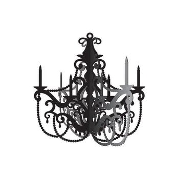 Chandelier 41cms x 42cms Black