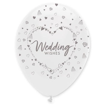 Balloon Pearl Wedding Wishes - Pack 6