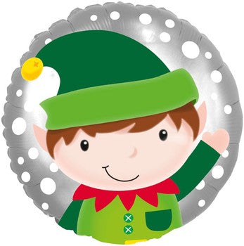Elf Head Foil Balloon Round - 18in