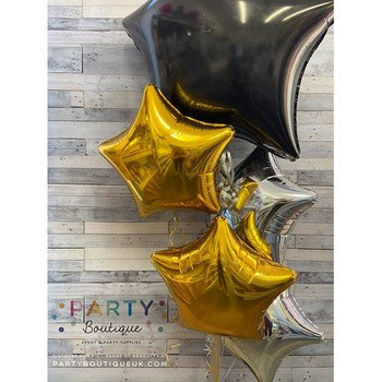 Shooting Star Display - Black, Gold & Silver